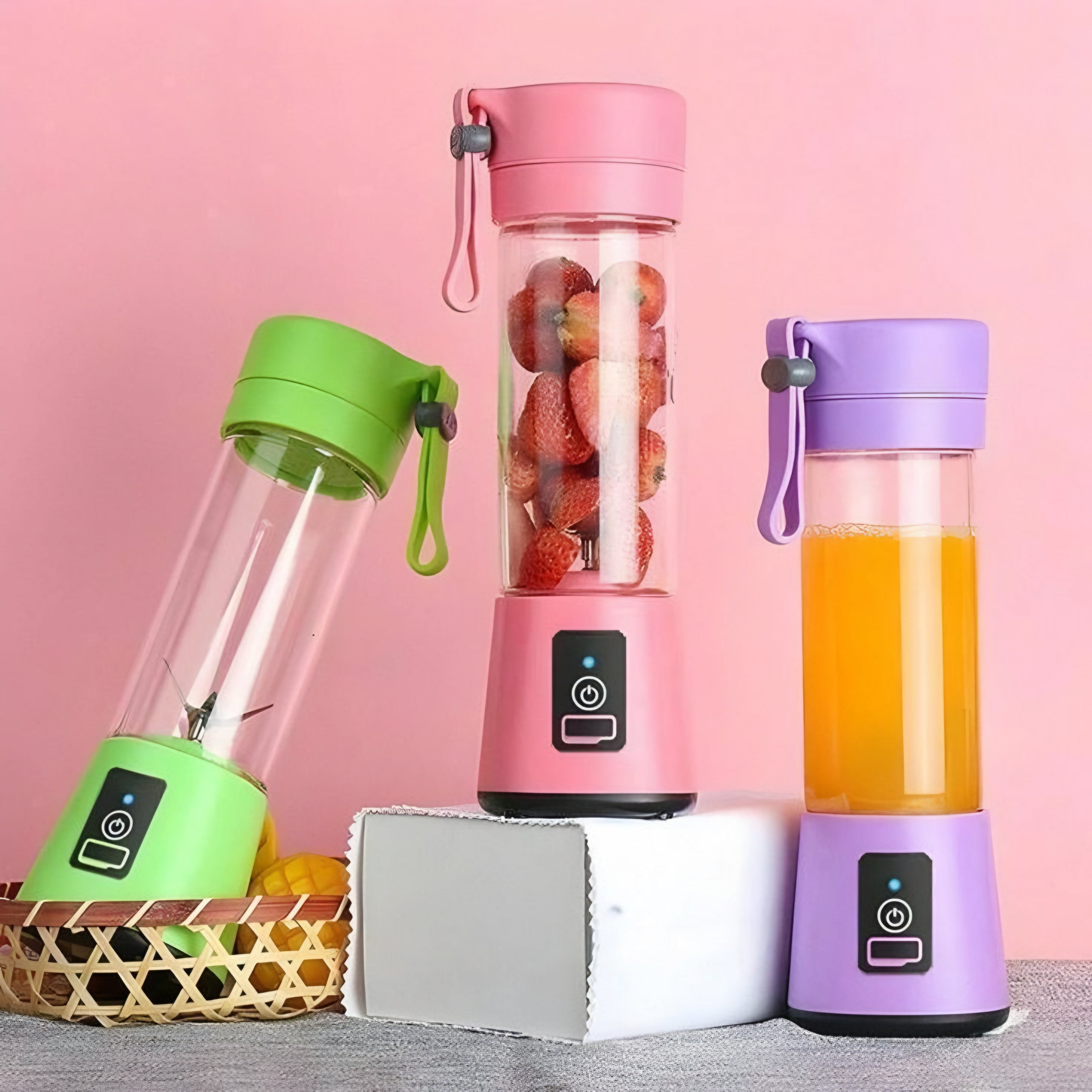 Portable USB Rechargeable Mini Blender – Fresh & Healthy Anytime, Anywhere!