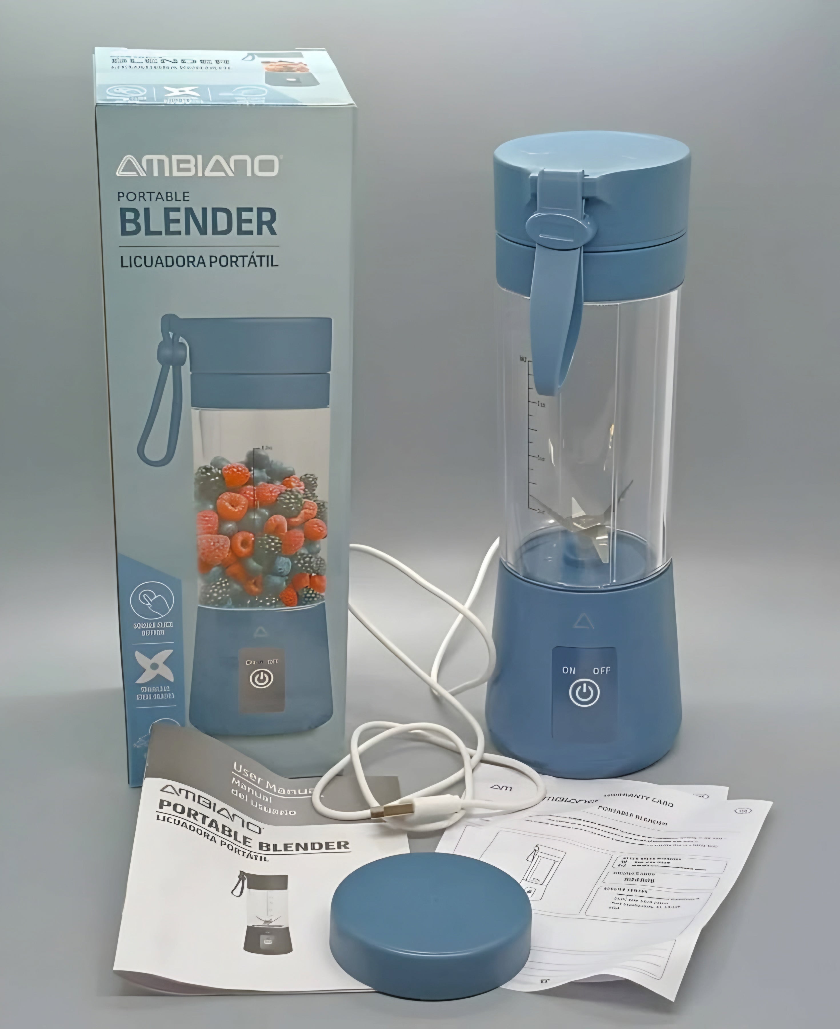 Portable USB Rechargeable Mini Blender – Fresh & Healthy Anytime, Anywhere!