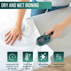 Mini Garment Steamer Handheld Wet Dry Steam Iron Portable Ironing Steamer