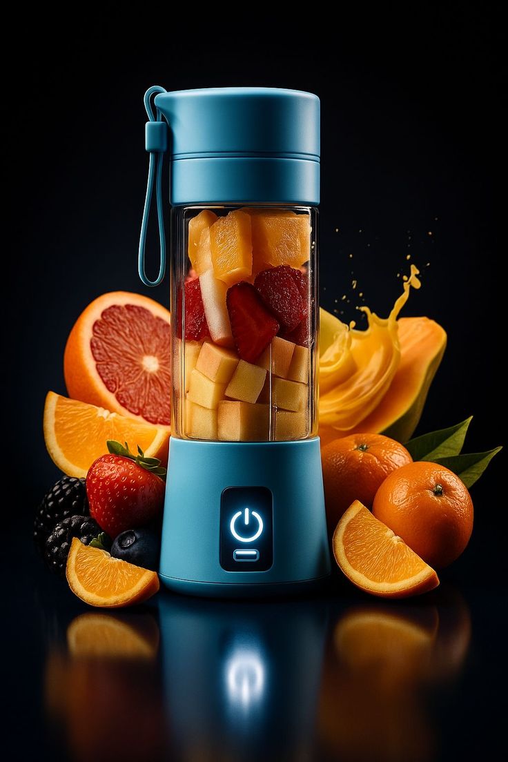 Portable USB Rechargeable Mini Blender – Fresh & Healthy Anytime, Anywhere!
